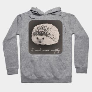 Vintage Hedgehog - I Must Move Swiftly Hoodie